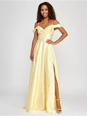 sleeveless formal dresses A-Line/Princess V-Neck Satin Evening Floral Floor-Length Party Dress with Split Side Small to 2X GONE COASTAL WOVEN MAXI VENDOR COLOR-DENIM ACID Inseam:30